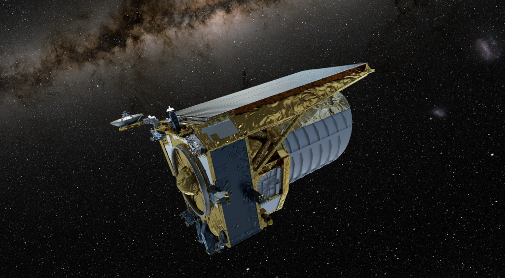 Euclid je kosmická sonda Evropské kosmické agentury (ESA) vypuštěná v roce 2023. Jejím hlavním úkolem je zkoumat temnou hmotu a temnou energii.